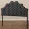 Baxton Studio Hilda Modern Dark Grey Queen Size Headboard 142-7758 - alternate 4